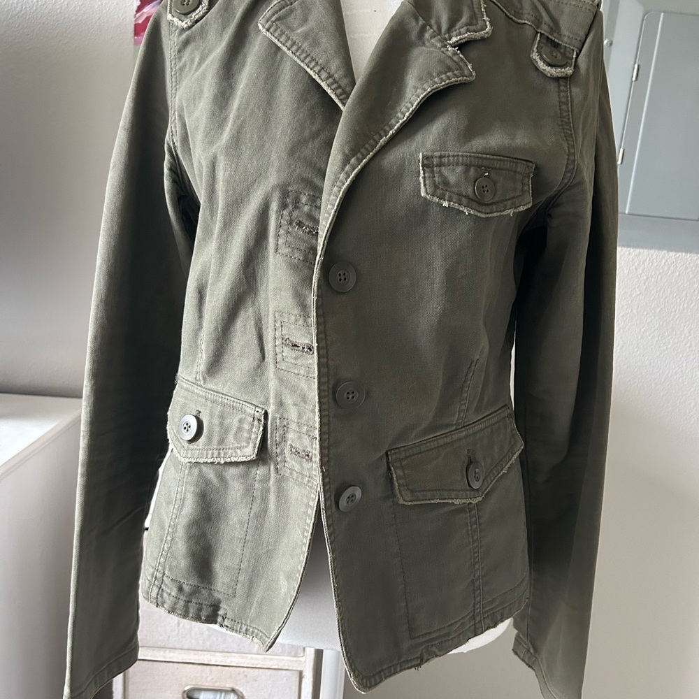 Old Navy Green Utility Jacket with Military-Inspired Design